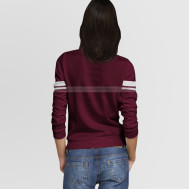 Women's Printed Maroon Sweatshirt , NEWYORK